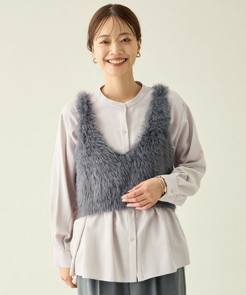 ANY / エニィ ベスト | ロングシャギーニットベスト | 詳細1