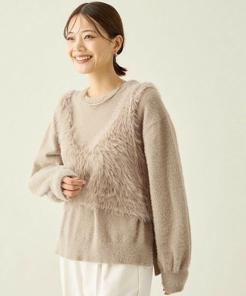 ANY / エニィ ベスト | ロングシャギーニットベスト | 詳細9