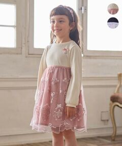 ANY / エニィ ロング・マキシ丈ワンピース | バレエ刺繍チュールワンピース