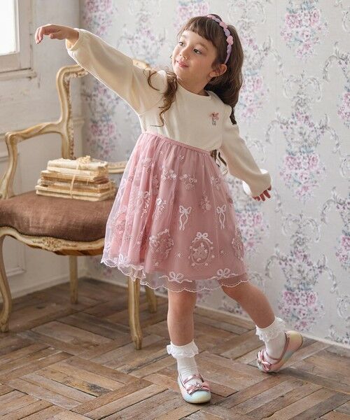 ANY / エニィ ロング・マキシ丈ワンピース | バレエ刺繍チュールワンピース | 詳細2