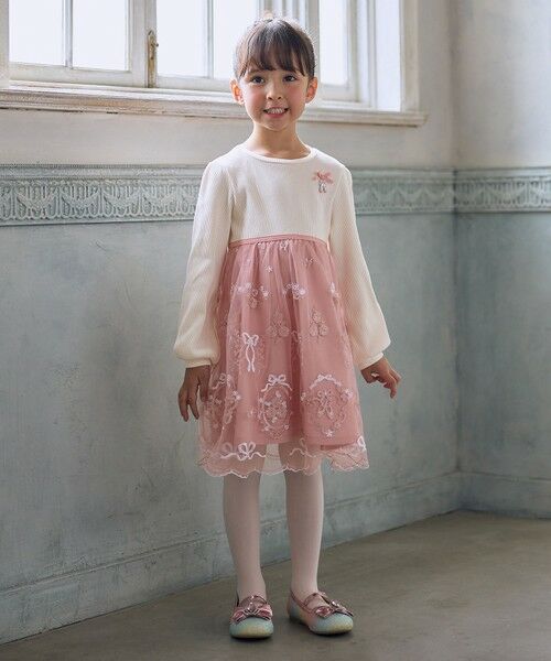 ANY / エニィ ロング・マキシ丈ワンピース | バレエ刺繍チュールワンピース | 詳細8