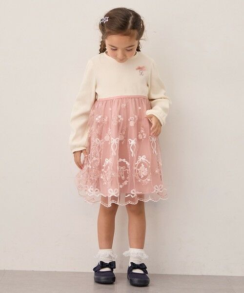 ANY / エニィ ロング・マキシ丈ワンピース | バレエ刺繍チュールワンピース | 詳細14