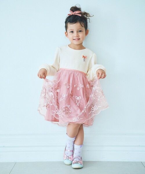 ANY / エニィ ロング・マキシ丈ワンピース | バレエ刺繍チュールワンピース | 詳細15