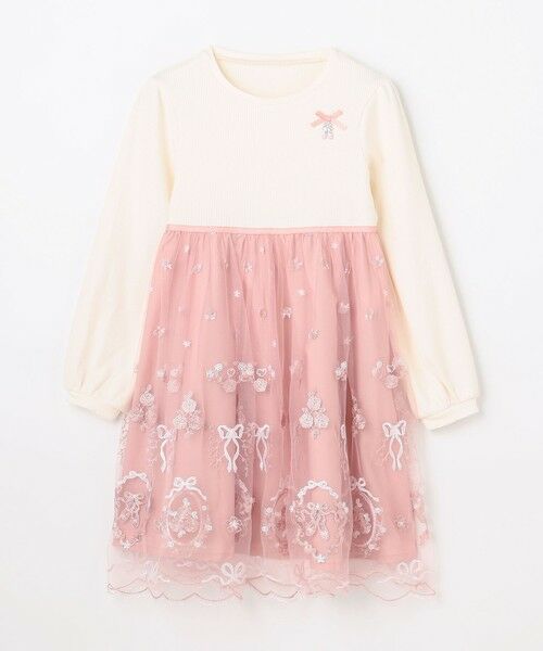 ANY / エニィ ロング・マキシ丈ワンピース | バレエ刺繍チュールワンピース | 詳細16