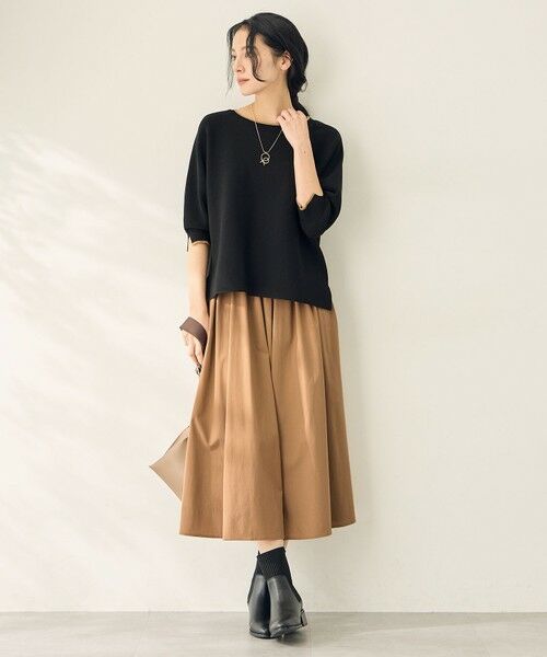 ANY / エニィ セットアップ | 【2SET】バイカラーニット×布帛スカートセット | 詳細10