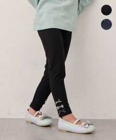 ANY / エニィ レギンス・スパッツ | 裾リボン 無地レギンス