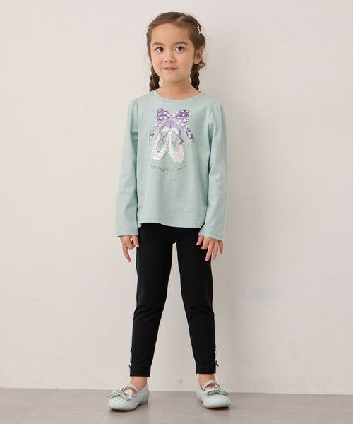 ANY / エニィ レギンス・スパッツ | 裾リボン 無地レギンス | 詳細2