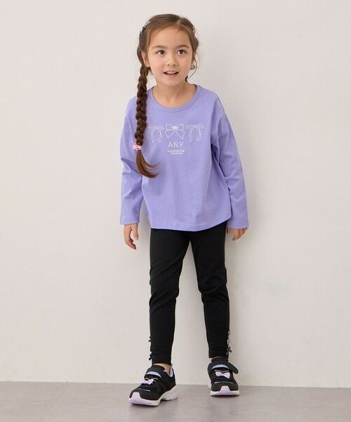 ANY / エニィ レギンス・スパッツ | 裾リボン 無地レギンス | 詳細3