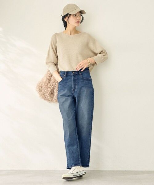 ANY / エニィ デニムパンツ | 【ウエストゴム】ストレートワイドデニム | 詳細12