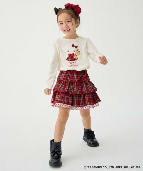 ANY / エニィ ショート・ハーフ・半端丈パンツ | 【ハローキティ×ANY KIDS】チェックキュロット | 詳細1