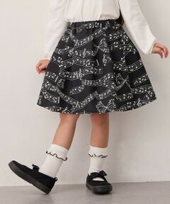 ガールズ 2才～6才)プリーテッド ウール スカート （ミニ・ひざ