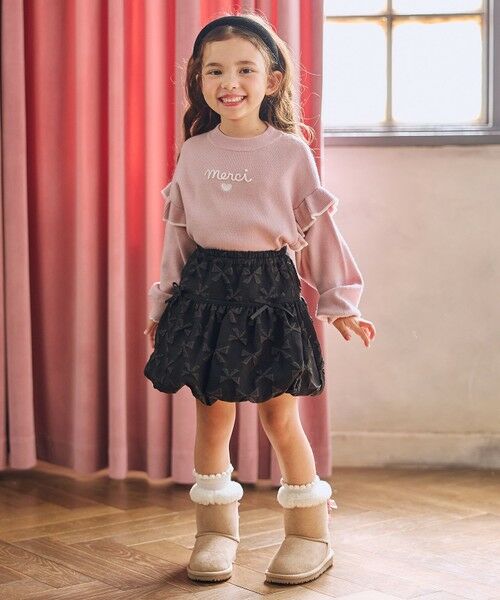 ANY / エニィ ミニ・ひざ丈スカート | リボン バルーンスカート | 詳細2