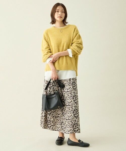 ANY / エニィ ミニ・ひざ丈スカート | 【ウエストゴム】モザイクプリントスカート | 詳細2