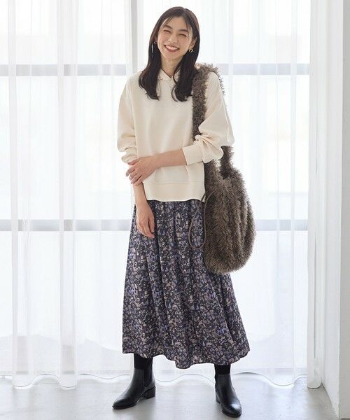 ANY / エニィ ミニ・ひざ丈スカート | 【ウエストゴム】モザイクプリントスカート | 詳細9