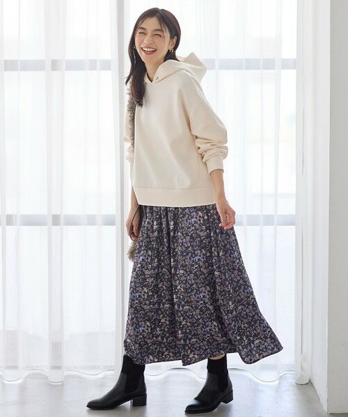 ANY / エニィ ミニ・ひざ丈スカート | 【ウエストゴム】モザイクプリントスカート | 詳細10