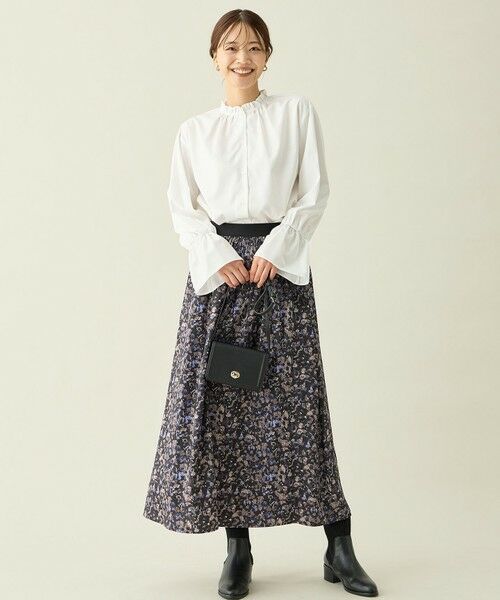 ANY / エニィ ミニ・ひざ丈スカート | 【ウエストゴム】モザイクプリントスカート | 詳細15