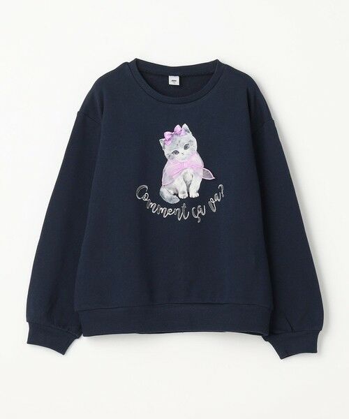 ANY / エニィ スウェット | ネコプリント トレーニャー | 詳細25