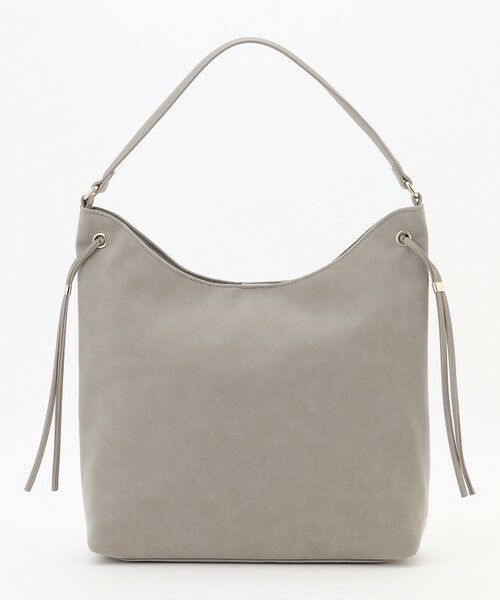 ANY/エニィ 【A4サイズ収納可】スエードワンショルダーバッグ グレー F
