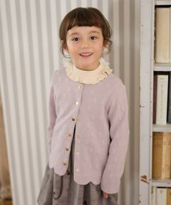 ANY / エニィ カーディガン・ボレロ | リボン ジャガード カーディガン