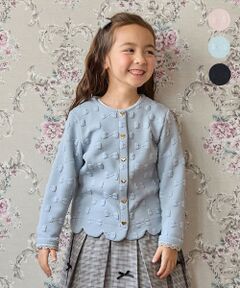 ANY / エニィ カーディガン・ボレロ | リボン ジャガード カーディガン