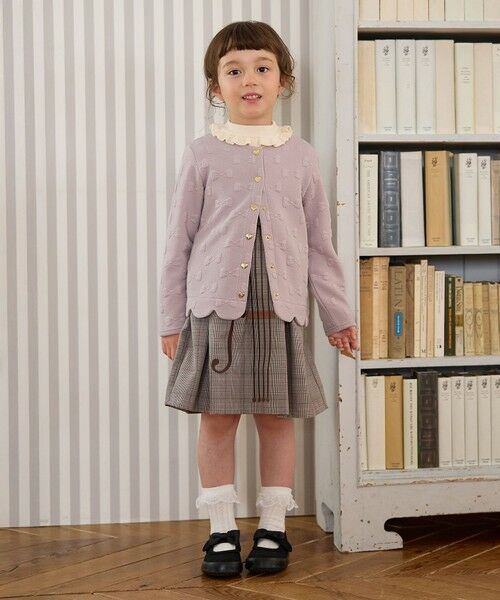 ANY / エニィ カーディガン・ボレロ | リボン ジャガード カーディガン | 詳細1