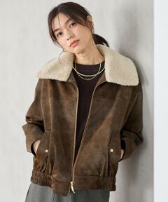 ANY / エニィ ブルゾン | 【2WAY】ボアカラーブルゾン