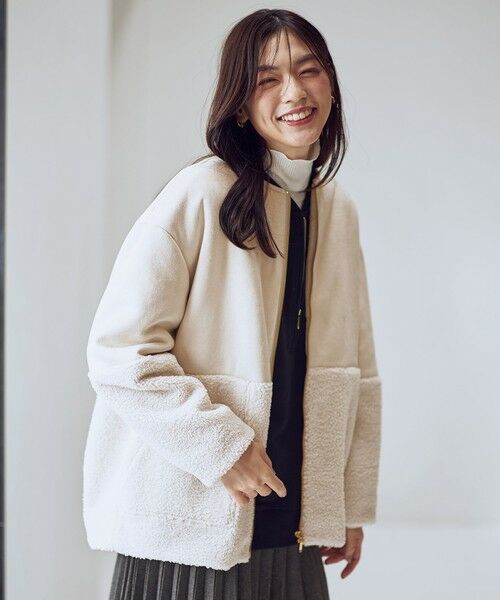 ANY / エニィ ブルゾン | スエードボアコンビブルゾン | 詳細2