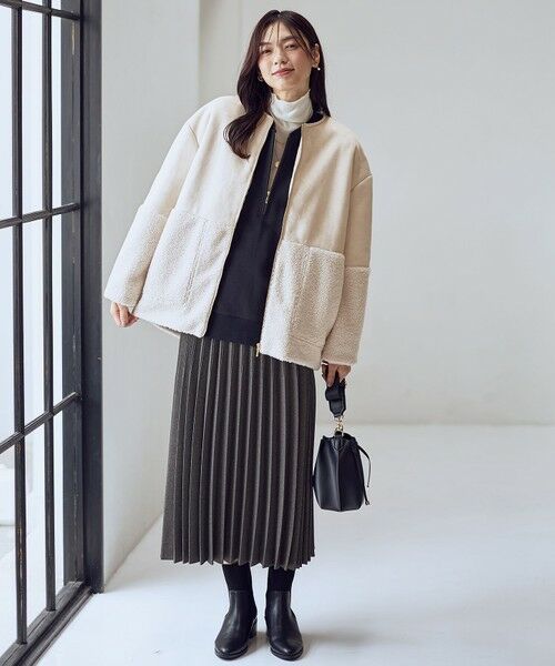 ANY / エニィ ブルゾン | スエードボアコンビブルゾン | 詳細3