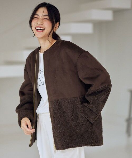 ANY / エニィ ブルゾン | スエードボアコンビブルゾン | 詳細13