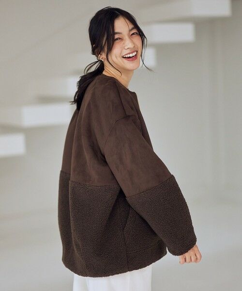 ANY / エニィ ブルゾン | スエードボアコンビブルゾン | 詳細14