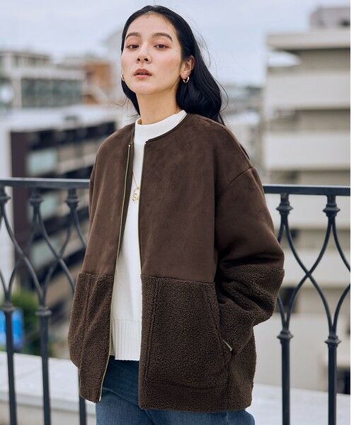 ANY / エニィ ブルゾン | スエードボアコンビブルゾン | 詳細7