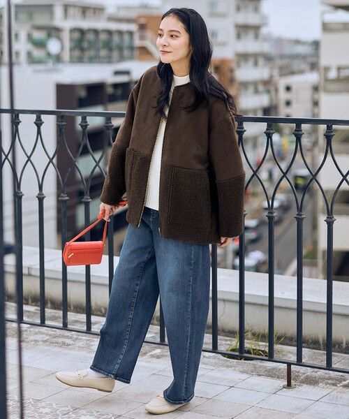 ANY / エニィ ブルゾン | スエードボアコンビブルゾン | 詳細10