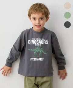 ANY / エニィ カットソー | 恐竜プリント 長袖Tシャツ