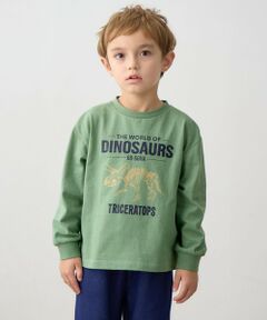 ANY / エニィ カットソー | 恐竜プリント 長袖Tシャツ