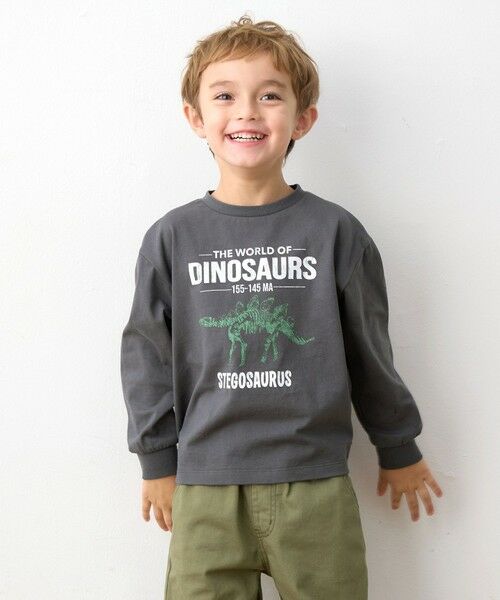 ANY / エニィ カットソー | 恐竜プリント 長袖Tシャツ | 詳細1