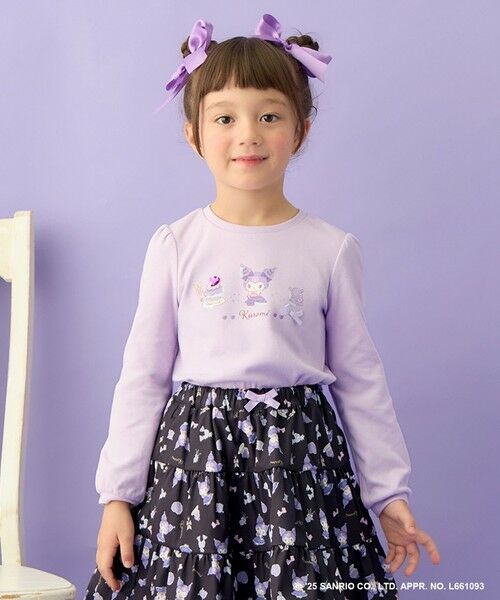 ANY/エニィ 【マイメロディ&クロミ×ANY KIDS】長袖Tシャツ ラベンダー×クロミ 150