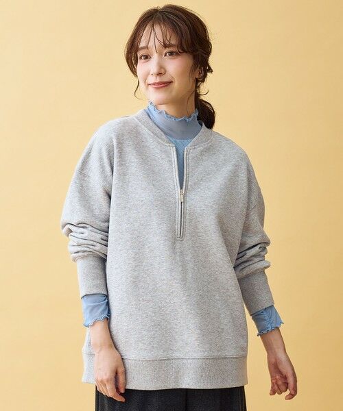 ANY / エニィ スウェット | ハーフジップスウェット | 詳細9