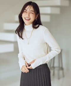 ANY / エニィ カットソー | ウール混リブタートルネックカットソー