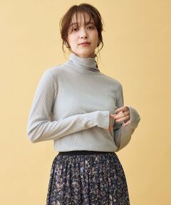 ANY / エニィ カットソー | ウール混リブタートルネックカットソー