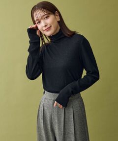 ANY / エニィ カットソー | ウール混リブタートルネックカットソー