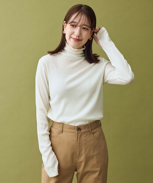 ANY / エニィ カットソー | ウール混リブタートルネックカットソー | 詳細8