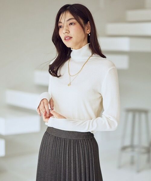ANY / エニィ カットソー | ウール混リブタートルネックカットソー | 詳細1