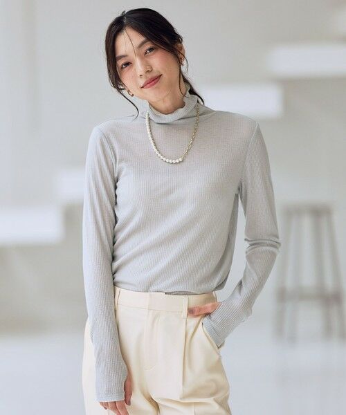 ANY / エニィ カットソー | ウール混リブタートルネックカットソー | 詳細15