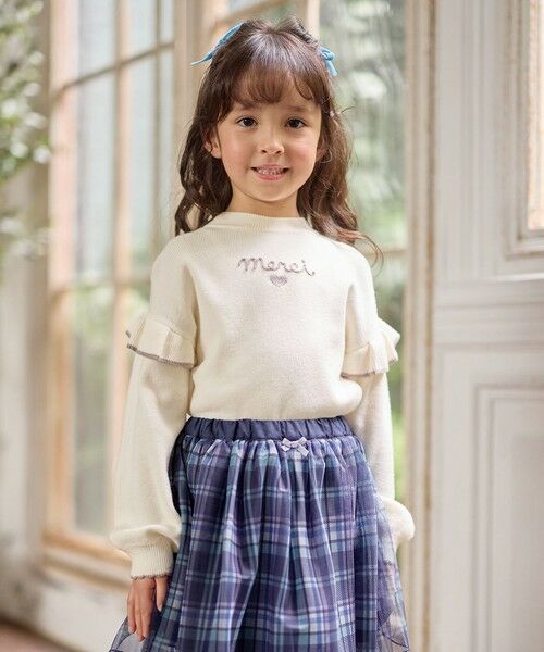 ANY / エニィ ニット・セーター | 肩フリル しあわせタッチニット | 詳細3