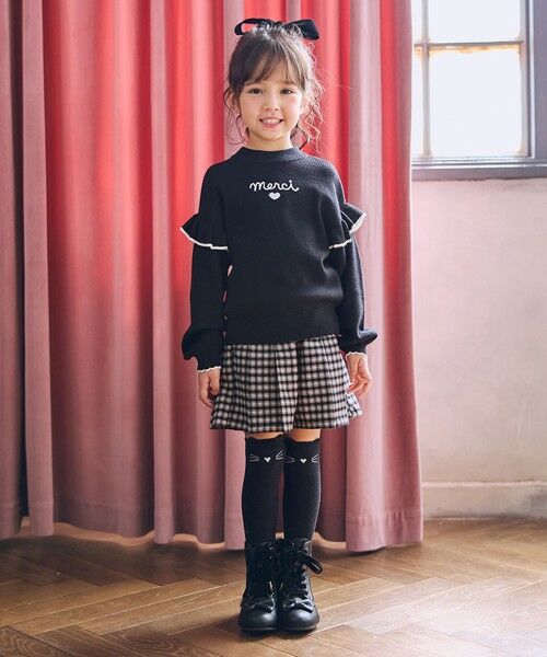 ANY / エニィ ニット・セーター | 肩フリル しあわせタッチニット | 詳細8