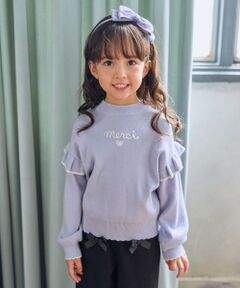 ANY / エニィ ニット・セーター | 肩フリル しあわせタッチニット