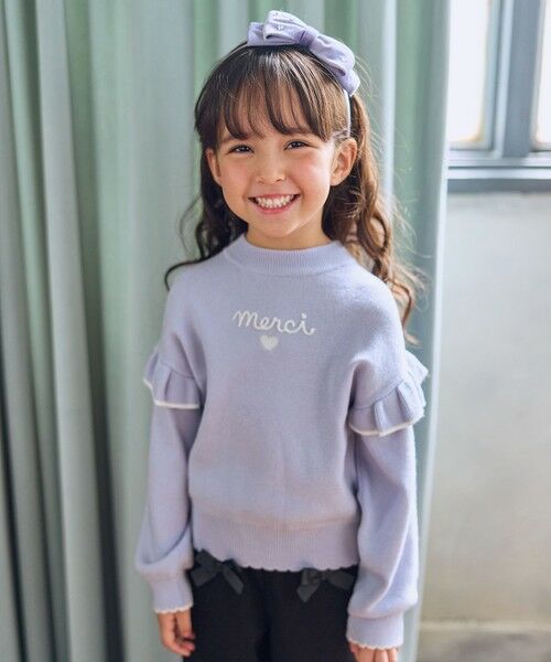 ANY / エニィ ニット・セーター | 肩フリル しあわせタッチニット | 詳細26