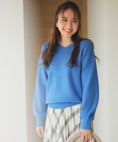 ANY / エニィ ニット・セーター | 【8色展開】Vネックデイリーニット