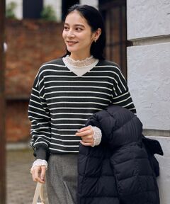 ANY / エニィ ニット・セーター | 【8色展開】Vネックデイリーニット