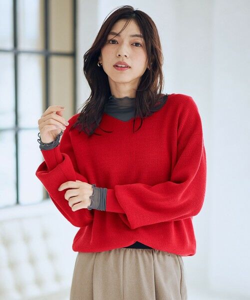 ANY / エニィ ニット・セーター | 【8色展開】Vネックデイリーニット | 詳細11